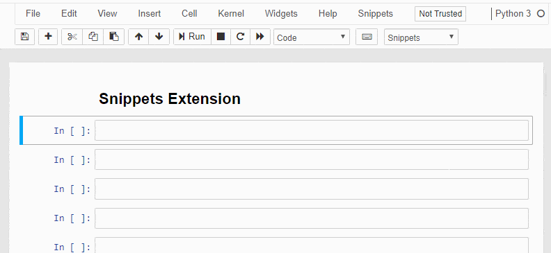 Snippets Extension