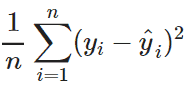 Mean Squared Error formula
